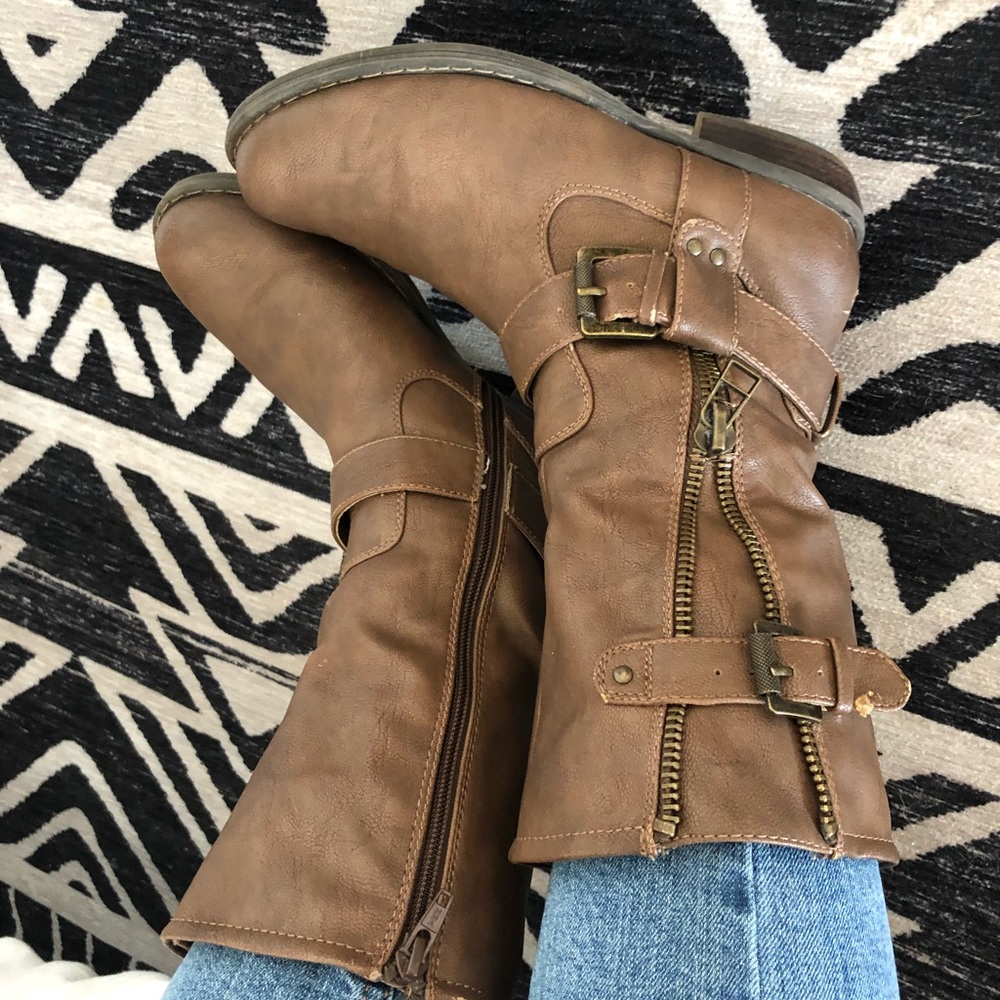 Brown Leather Boots